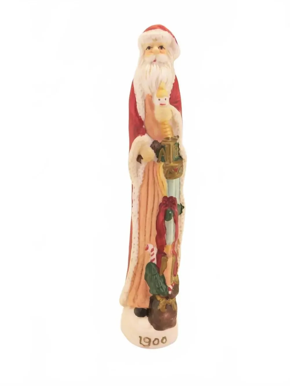 Vintage Pencil Santa Claus Figurine Styled After 1900 Santa From the 90's